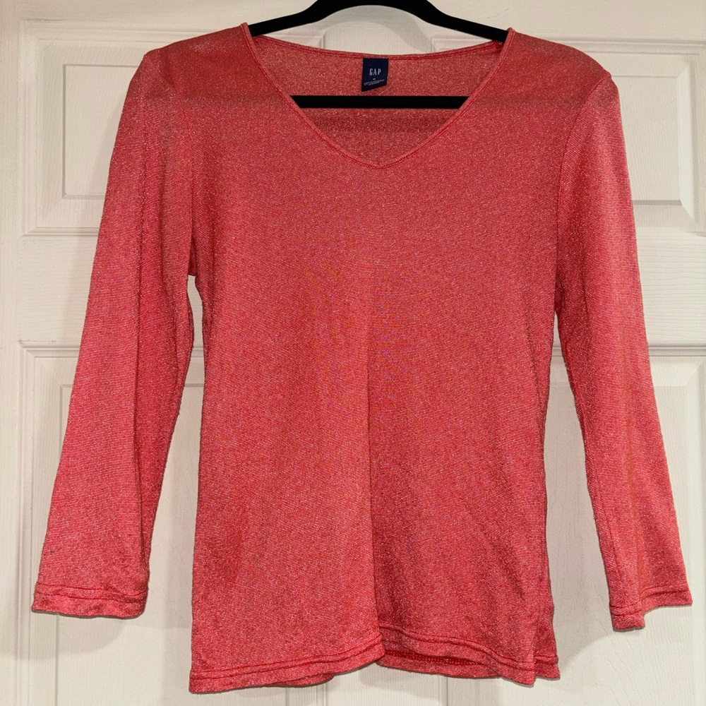 Women’s Gap Orange Long Sleeve Shirt